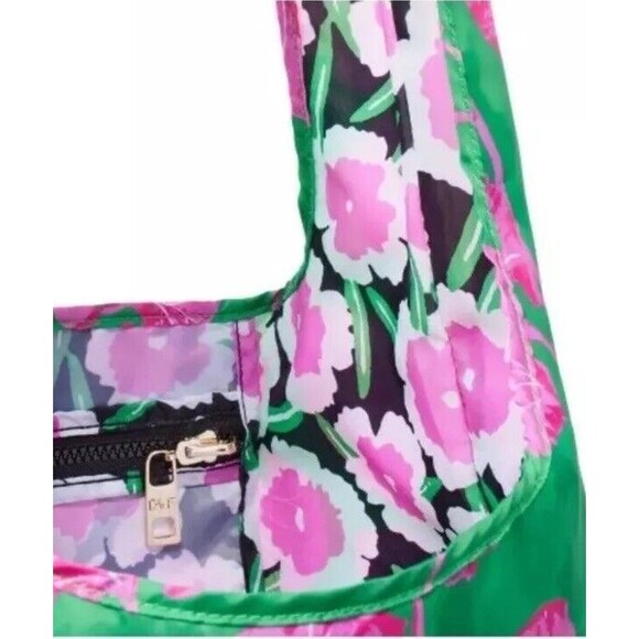 DVF for Target Reusable Reversible Market Shopping Bag Tote Poppy/Geranium NEW - Picture 4 of 5